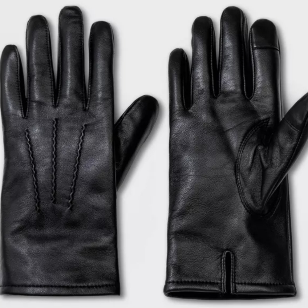Men's Gloves Black 3M Thinsulate Lined Large